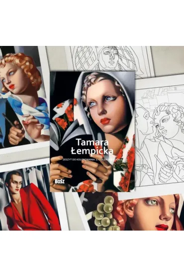 Tamara �empicka. Zeszyt do kolorowania 2 - Edyta Niemiec-Szywa�a