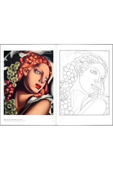 Tamara �empicka. Zeszyt do kolorowania 2 - Edyta Niemiec-Szywa�a