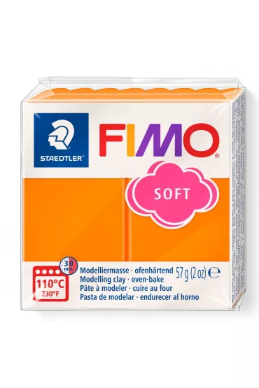 Staedtler Masa plastyczna termoutwardzalna Soft, pomara�czowa, 57g, kostka