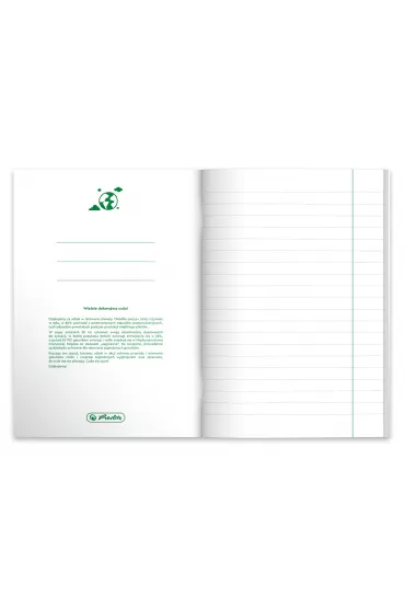 Herlitz Zeszyt A5 ECO PP J�zyk polski linia 60 kartek