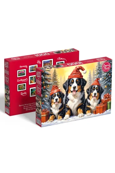 Puzzle 1000 el. Holiday Puppies 31254 CherryPazzi