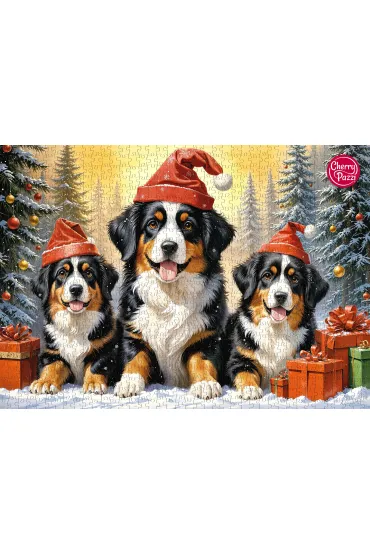 Puzzle 1000 el. Holiday Puppies 31254 CherryPazzi