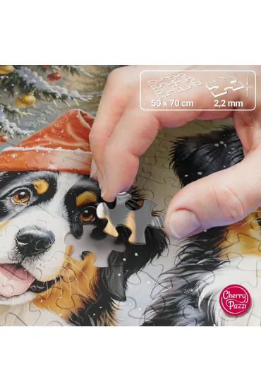 Puzzle 1000 el. Holiday Puppies 31254 CherryPazzi