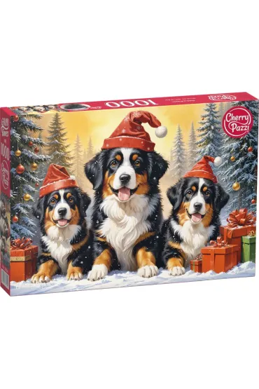 Puzzle 1000 el. Holiday Puppies 31254 CherryPazzi