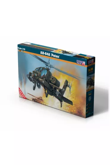 Model helikoptera do sklejania AH-64A Peten 1:72 D-38 Mastercraft