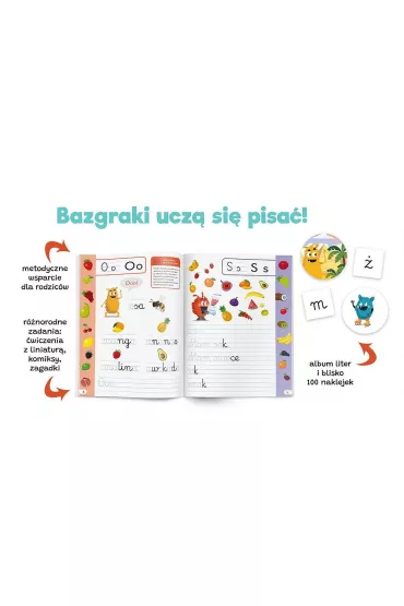Bazgraki. Nauka pisania. Elementarz. Kapitan Nauka - Antonina  Szulczyk