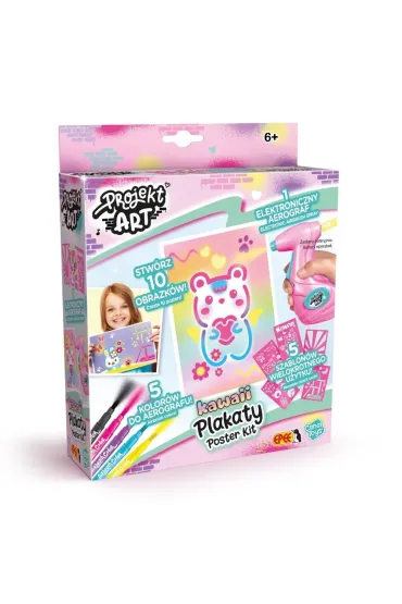 Projekt Art z aerografem - Plakaty Kawaii Epee