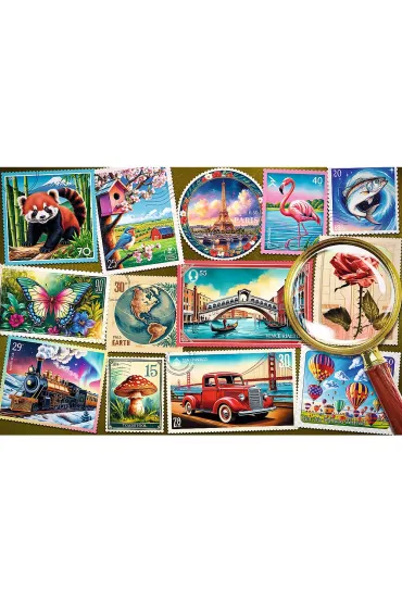 Puzzle 300 el. EasyPiece - Znaczki pocztowe Trefl