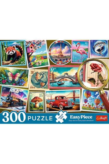 Puzzle 300 el. EasyPiece - Znaczki pocztowe Trefl