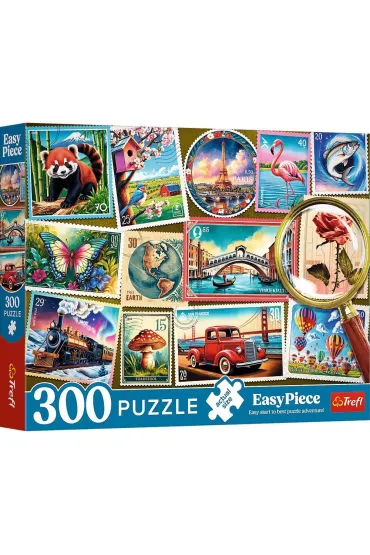 Puzzle 300 el. EasyPiece - Znaczki pocztowe Trefl