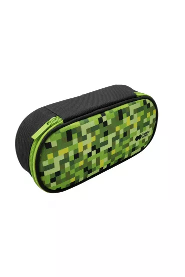 Happy Color Pi�rnik saszetka z zamkiem i klapk� wewn�trzn�, owalny, PIXI green