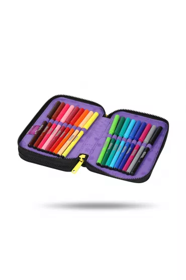 CoolPack Pi�rnik podw�jny z wyposa�eniem Jumper 2 Stitch Black