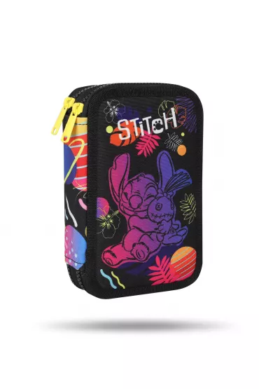 CoolPack Pi�rnik podw�jny z wyposa�eniem Jumper 2 Stitch Black