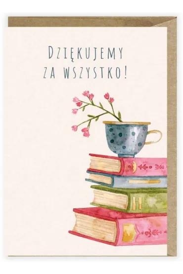 Cardie Kartka na Dzie� Nauczyciela Ksi��ki