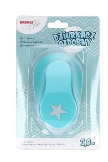Brewis Dziurkacz ozdobny - Gwiazda 3,8cm MIX