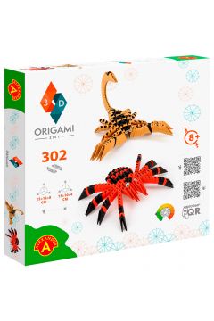 Origami 3D. 2w1 Pajk, Skorpion Alexander