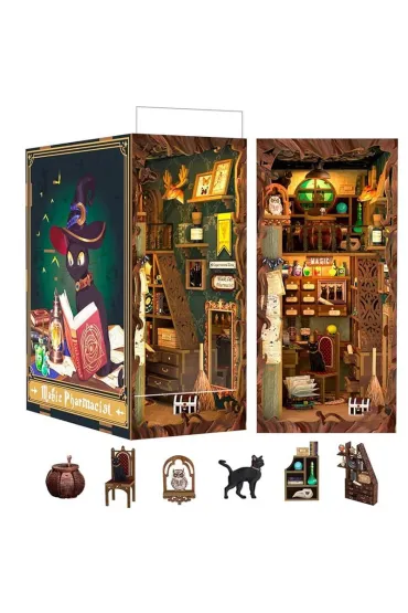 Puzzle Miniaturowy domek Book Nook Magiczna apteka Habarri