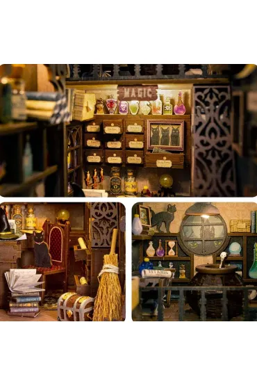 Puzzle Miniaturowy domek Book Nook Magiczna apteka Habarri