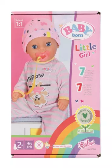 Baby born. Lalka interaktywna Soft Touch dziewczynka 36 cm Zapf