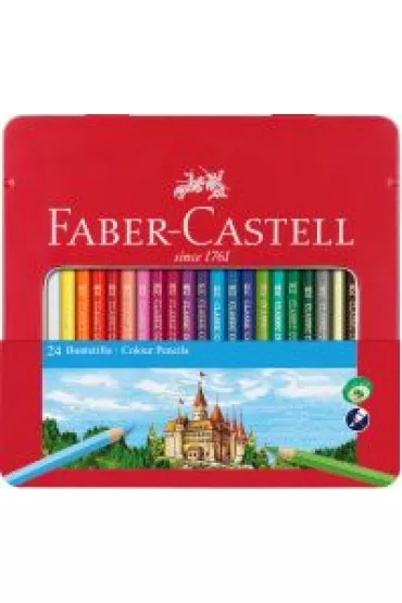 Faber-Castell Kredki Zamek w metalowym opakowaniu 24 szt.