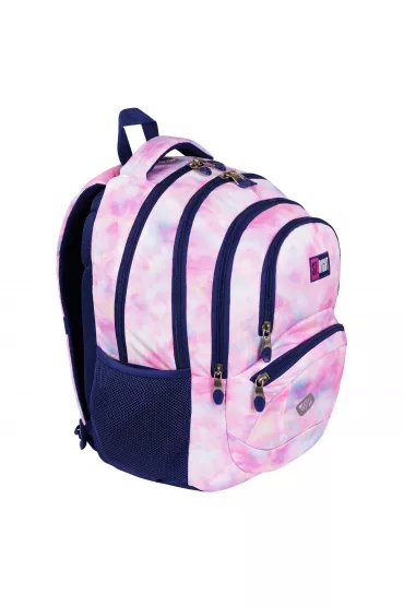St. Majewski Plecak 4-komorowy Pink Sky 17 cali