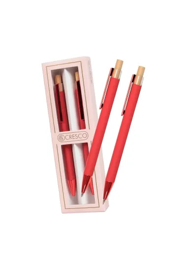 Cresco D�ugopis + o��wek Dyplomat czerwony Gift Box