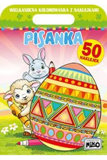 Pisanka. Wielkanocna kolorowanka z naklejkami - Artur Rajch