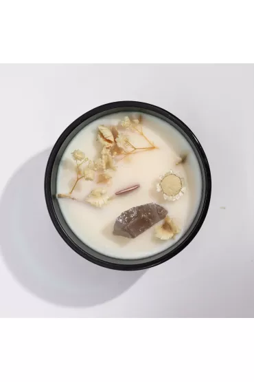 wieca Hop Hare z Kamieniami i Kwiatami Sia z kart tarota