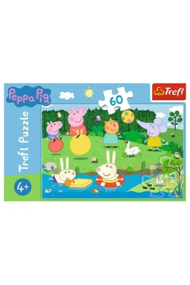 Puzzle 60 el. Wakacyjna zabawa. Peppa Pig Trefl