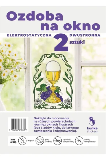 Kunke Ozdoba na okno elektrostatyczna Bo�e Cia�o