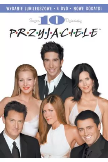 Przyjaciele. Edycja jubileuszowa, sezon 10 (4 DVD) - Courtney Cox Arquette, David Schwimmer, Jennifer Aniston, Lisa Kudrow, Matt LeBlanc, Matthew Perry