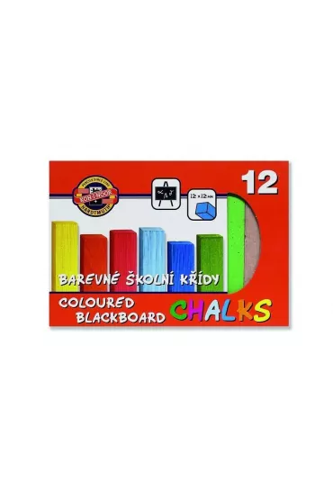 Koh-I-Noor Kreda kolorowa do tablic 12 kolor�w 12 szt.