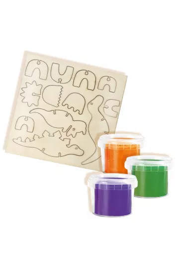 Ciasto masa Drewniane dinozaury Ses Creative