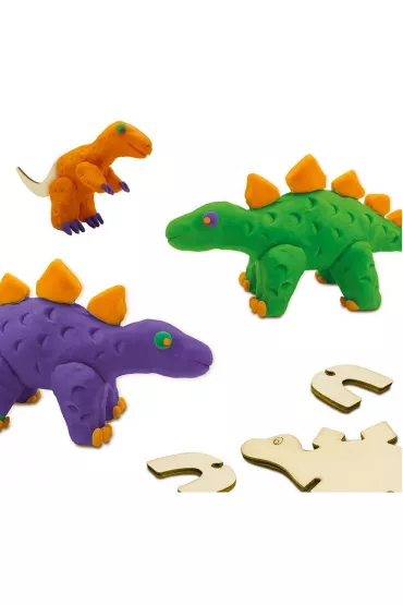 Ciasto masa Drewniane dinozaury Ses Creative