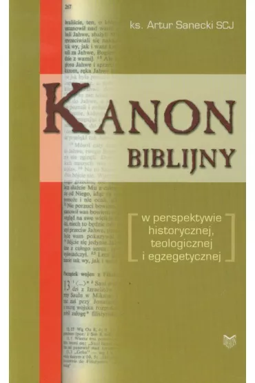 Kanon biblijny - Artur Sanecki