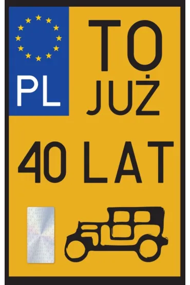 Yeku Karnet Urodziny 40 Zabytek