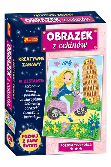Ranok-Creative Obrazek z cekin�w. Podr�e ma�e i du�e. W�ochy