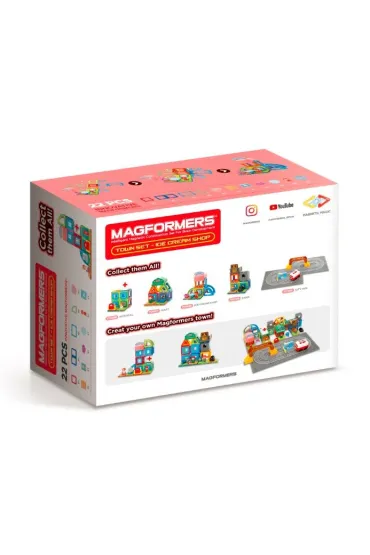 Magformers Town Set - lodziarnia 22el