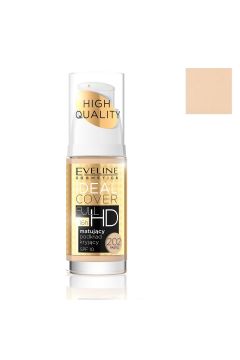 Eveline Cosmetics Ideal Cover Full HD Foundation SPF10 matujcy podkad kryjcy 202 Pastel 30 ml
