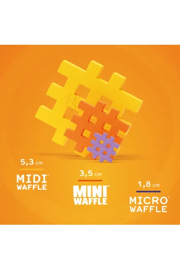 Klocki konstrukcyjne Mini Waffle 140 element�w Pastel MARIOINEX 903650