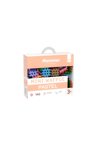 Klocki konstrukcyjne Mini Waffle 140 element�w Pastel MARIOINEX 903650
