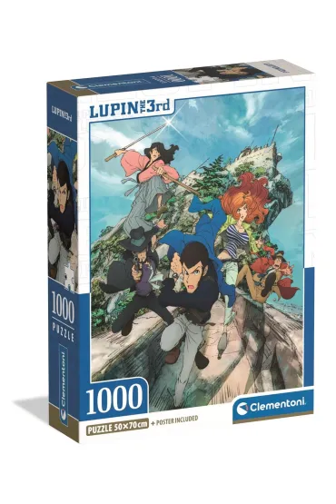 Puzzle 1000 el. Compact Lupin III Clementoni