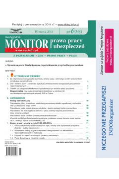 ePrasa Monitor Prawa Pracy i Ubezpiecze 6/2014