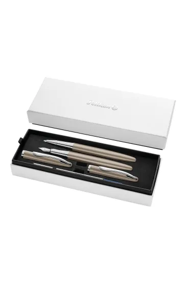Pelikan Zestaw Jazz Noble Elegance Taupe: pi�ro wieczne + pi�ro kulkowe