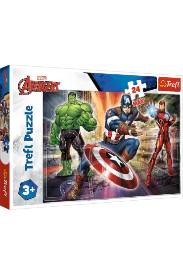 Puzzle maxi 24 el. W �wiecie Avengers�w Trefl
