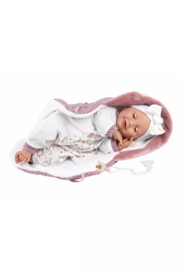 Lalka 74040 bobas Lala w r�owym beciku 42cm Llorens