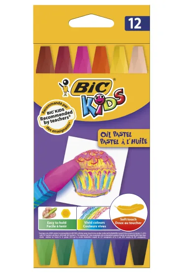 Bic Pastele olejne 12 kolor�w