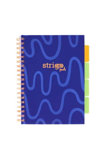 Strigo Ko�ozeszyt Pads B5 Neon granatowy linia 100 kartek