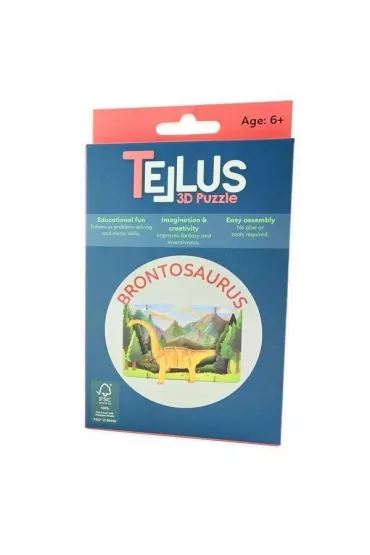 Puzzle Drewniany rozk�adany teatrzyk 3D - Brontozaur Robe