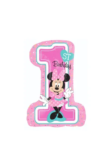 Amscan Balon foliowy 1st Birthday Minnie Mouse